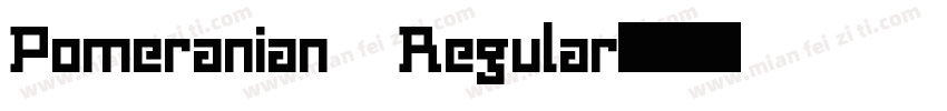 Pomeranian Regular字体转换